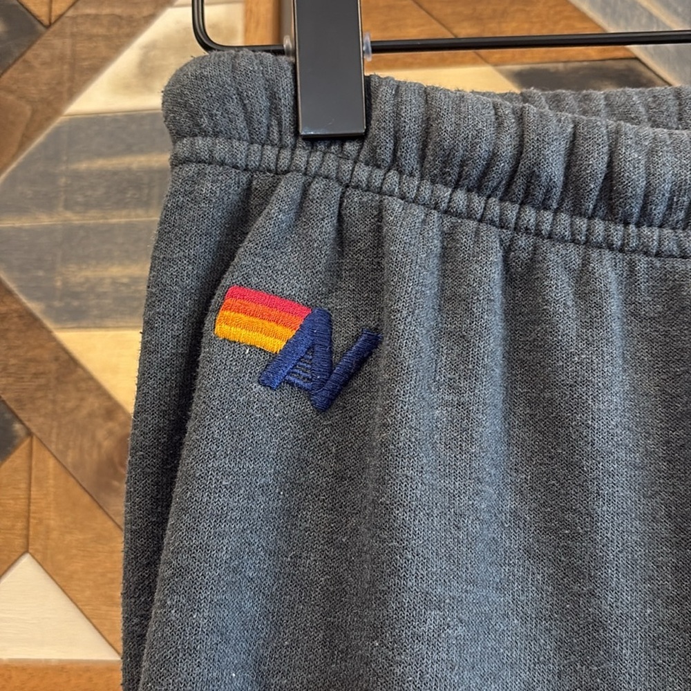 Aviator Nation Bolt Sweatpants Joggers Grey Small - Picture 3 of 8